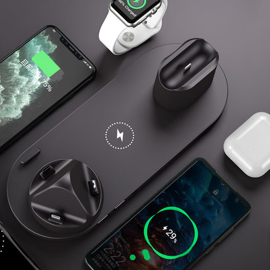 Wireless Charger For IPhone Fast Charger For Phone Fast Charging Pad For Phone Watch 6 In 1 Charging Dock Station Naash