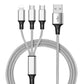 3 In 1 USB Cable For 'IPhone XS Max XR X 8 7 Charging Charger Micro USB Cable For Android USB TypeC Mobile Phone Cables Naash
