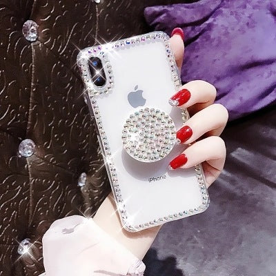 Iphone Mobile phone case with diamond airbag holder Naash
