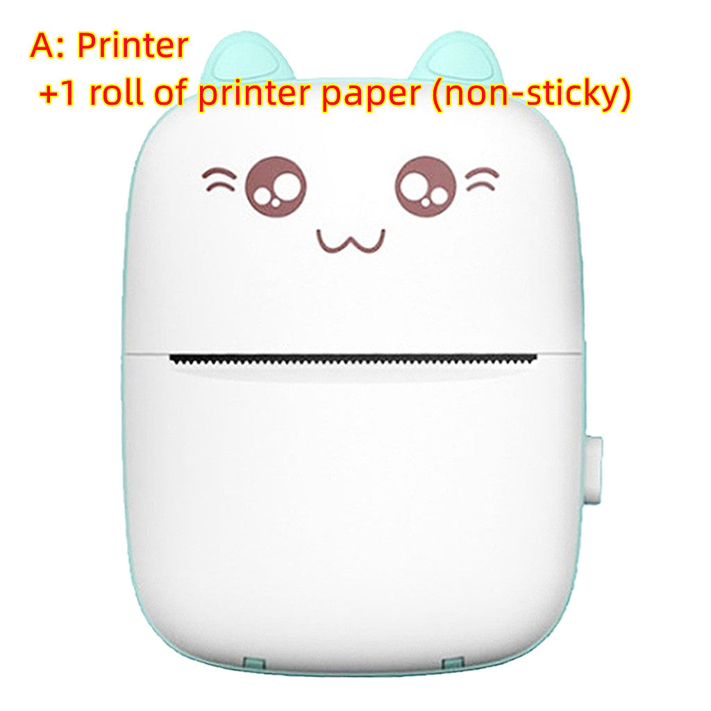 Mini Printer Portable Mini Bluetooth WiFi New Wrong Printer Mobile Phone Photo Title Note Hot Print Pocket Student Error Label Printer Naash