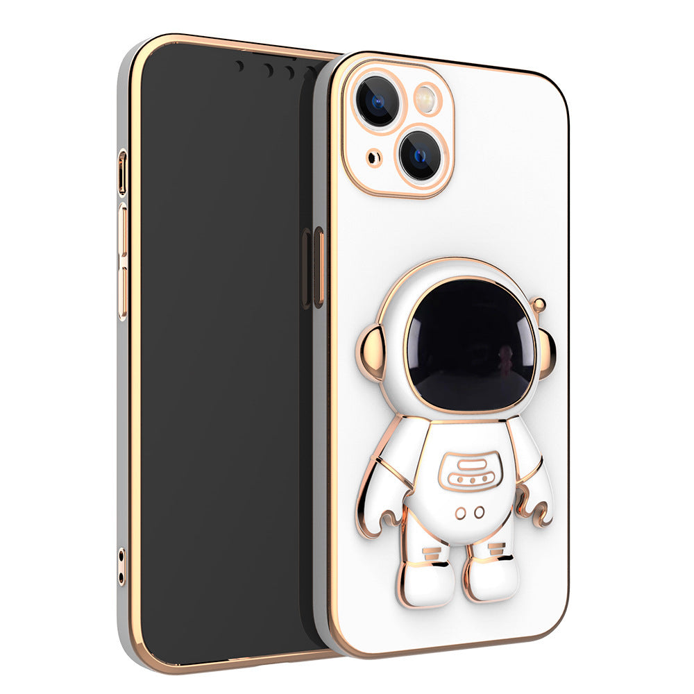 3D Astronaut Phone Case Anti-Drop Electroplating Bracket Naash