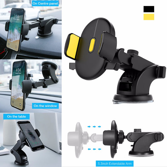 "FlexiGrip 360: Ultimate Telescopic Car Phone Mount Naash