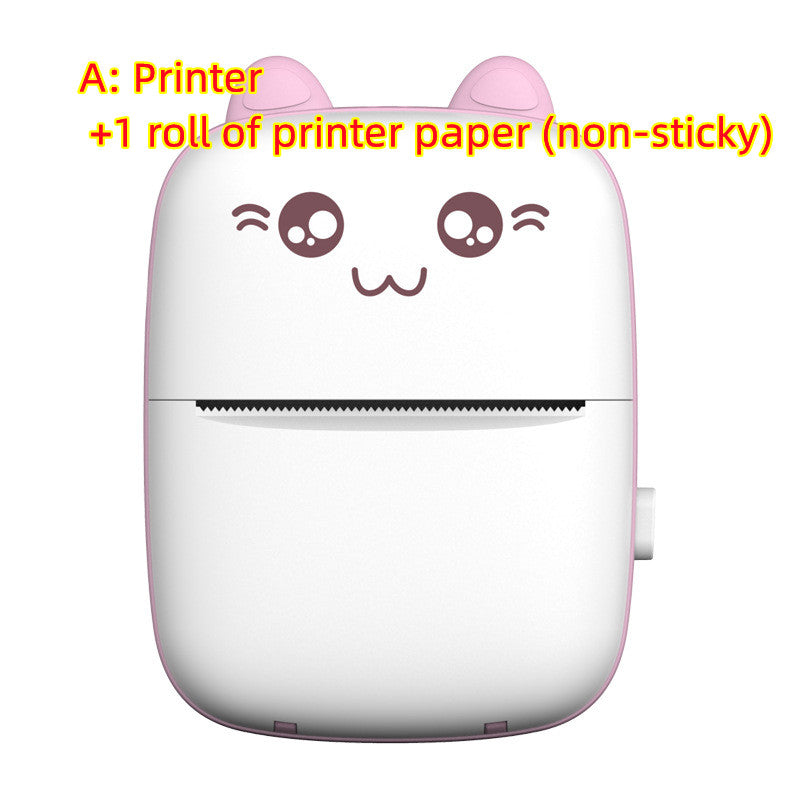 Mini Printer Portable Mini Bluetooth WiFi New Wrong Printer Mobile Phone Photo Title Note Hot Print Pocket Student Error Label Printer Naash