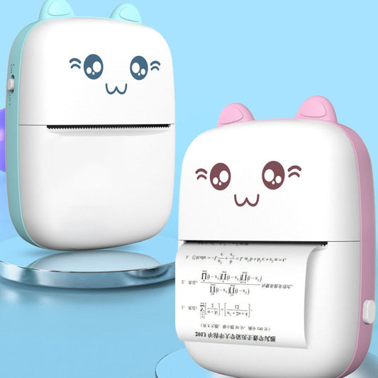 Mini Printer Portable Mini Bluetooth WiFi New Wrong Printer Mobile Phone Photo Title Note Hot Print Pocket Student Error Label Printer Naash