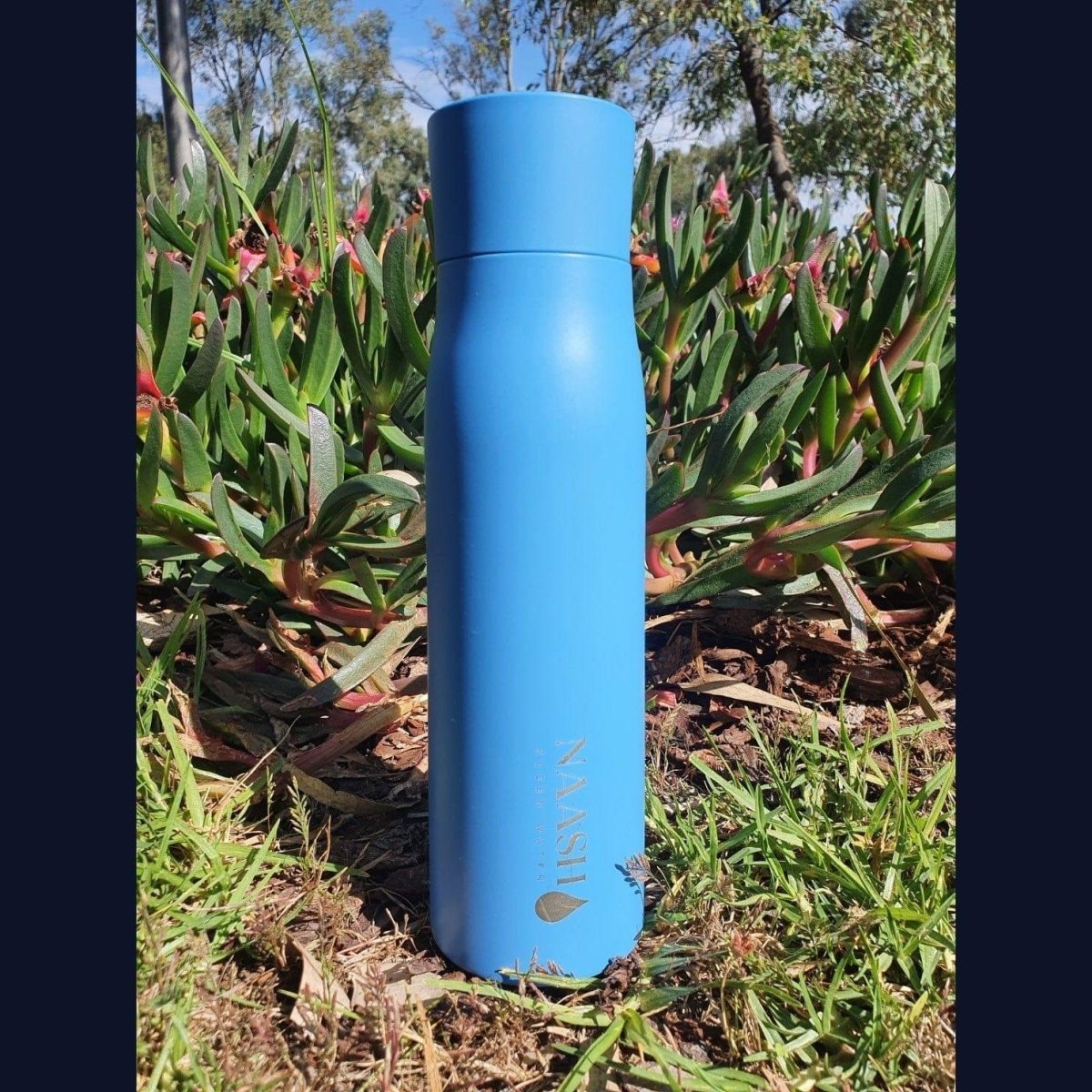 CleanQuench Self-Cleaning HydroFlask - Azure Blue Naash