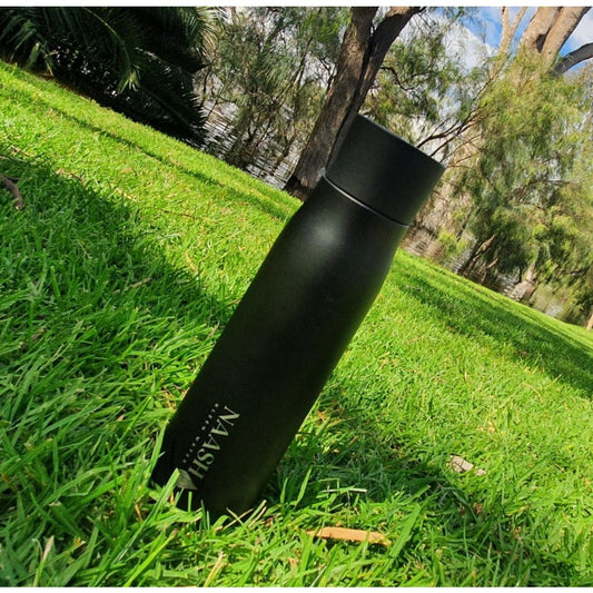 CleanQuench Self-Cleaning HydroFlask - Obsidian Black Naash