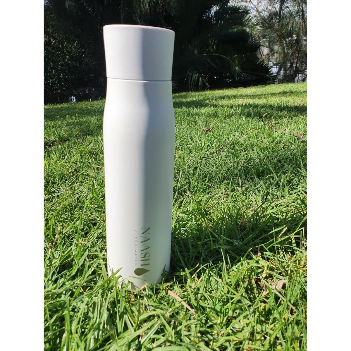 CleanQuench Self-Cleaning HydroFlask - Snow White Naash