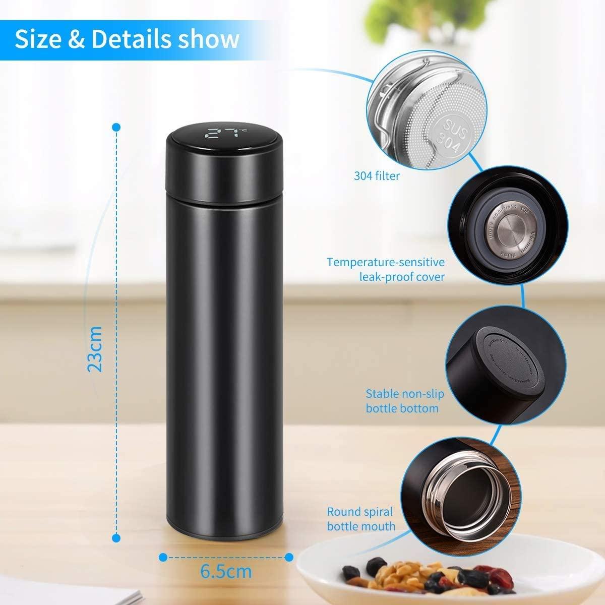 "Thermo-Smart" HydroFlask - Obsidian Black Naash